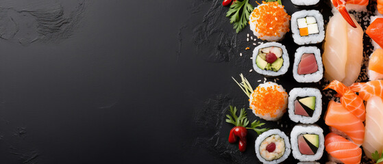 Tasty sushi captures attention - food photography.