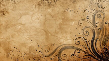 Vintage curly background. Used for book covers, ads, advertisements, etc.