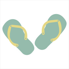 flip flops on a white background