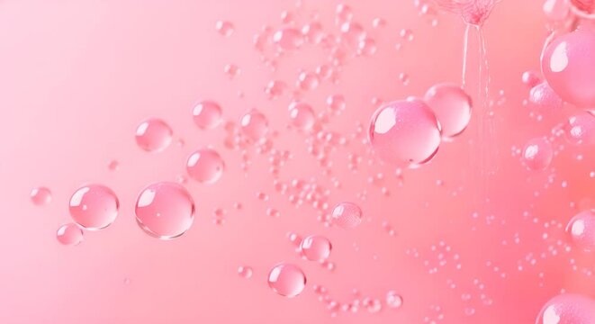Hyaluronic acid molecules hydrating skin, with a clean, flat background for emphasis