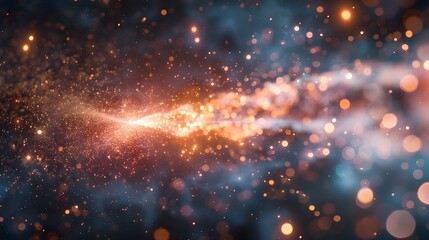 Quantum Spark: The Birth of Antimatter. Concept Quantum Physics, Antimatter Creation, Particle Accelerators, Theoretical Physics - obrazy, fototapety, plakaty