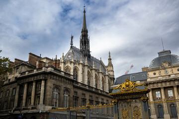View of the Sainte-Chapelle in Paris