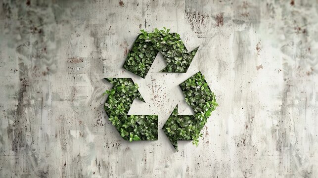 Fondo de símbolo de reciclaje. Banner con concepto de ecología y medio ambiente con espacio para texto.