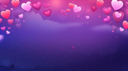 Valentines day background with hearts. Vector Illustration EPS10