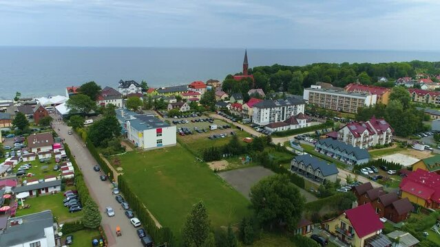 Beautiful Landscape Sarbinowo Piekny Krajobraz Aerial View Poland