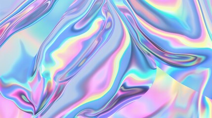 neon pastel swirls and glossy curves in a dynamic abstract color blend
