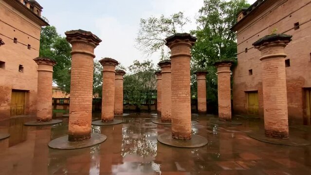Historical monument of manipur kangla fort. shri shri govindajee temple and citadal  in Imphal,India