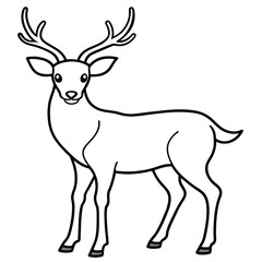       Deer vector illustration style.
