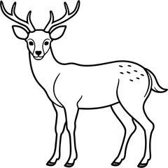       Deer vector illustration style.
