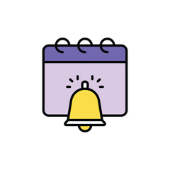 Calendar icon design with white background stock illustration