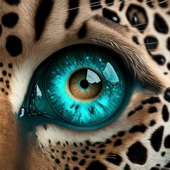 Möbelaufkleber Supernova Leopard eye © Chris