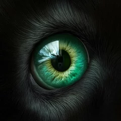 Raamstickers The eye of the Puma © Chris