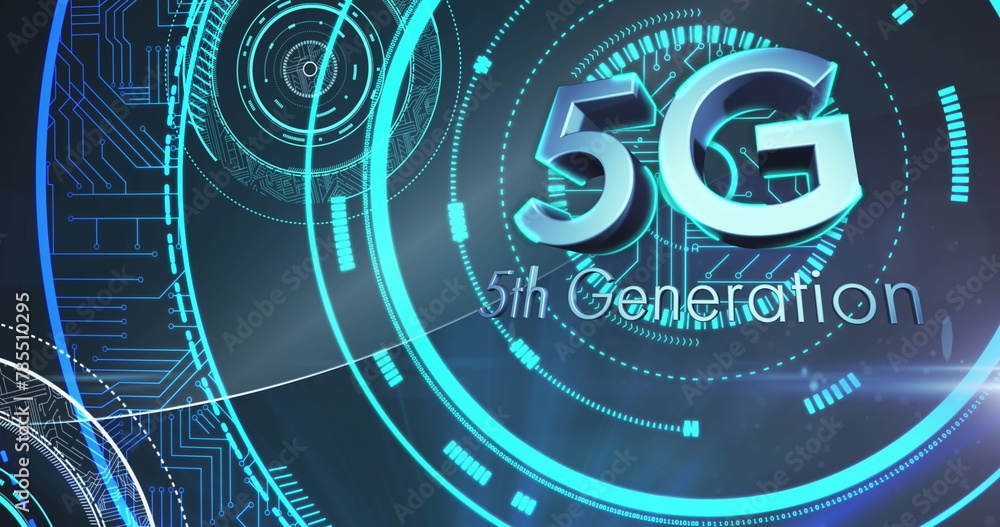 Poster image of 5g text over scope scanning