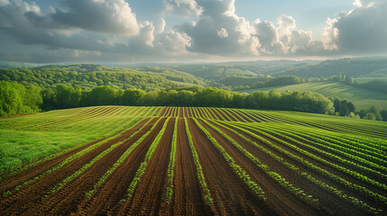 crops and farmland