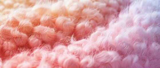 Close-up of a 3D wool texture in gentle pastel shades, providing a warm and inviting background for advertisements