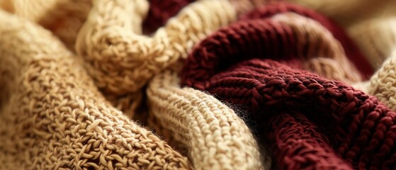 Maroon and beige, a blend that speaks of autumns soft decline and the whisper of cooler days