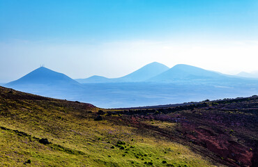 Volcanic landscape, Island Lanzarote, Canary Islands, Spain, Europe.