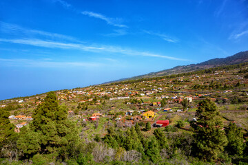 Village Puntagorda, Island La Palma, Canary Islands, Spain, Europe.
