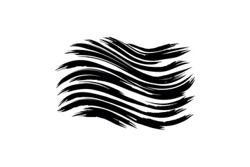 brush strokes collection. set of black and white strokes  brush set. Vector set.