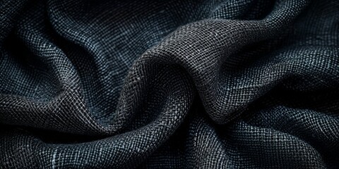 Close up of black fabric