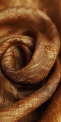 Fototapeta premium Close up of brown fabric
