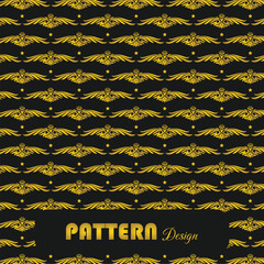 Gold stylish pattern design template