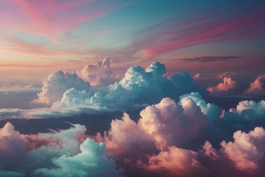 pastel clouds background