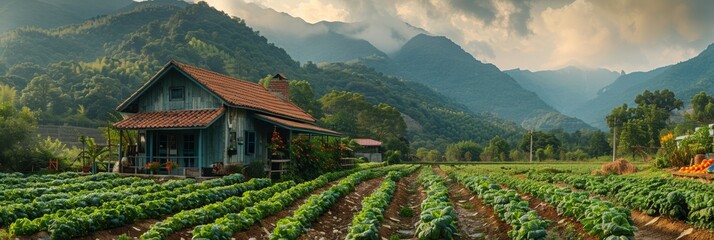 In the picturesque valleys, amidst misty mornings and lush greenery, farming sustains the local way of life.