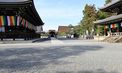  A Japanese temple ：a scene of the precincts of Chion-in Temple in Kyoto...