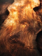Close up view of wood table