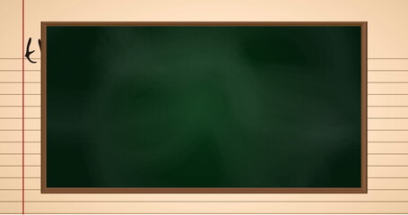 Image of game plan on green board over beige background