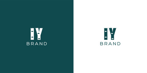 IY Letters vector logo design