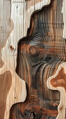 Unfinished Texture: Natural Wood Background