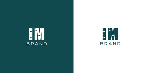 IM Letters vector logo design