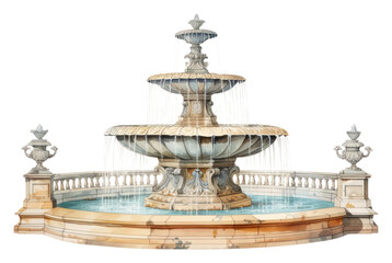 PNG Fountain architecture white background sculpture