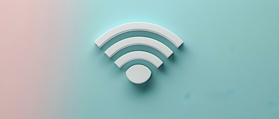 Wireless Connectivity: A Minimalist View. Concept Home Automation, Smart Devices, Wireless Technologies, Connectivity Solutions - obrazy, fototapety, plakaty