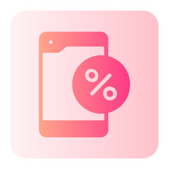 mobile phone gradient icon