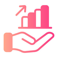 sales commercial gradient icon