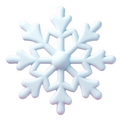 Naklejka premium PNG 3d snowflake celebration decoration christmas