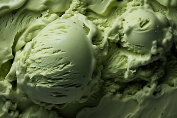 Obraz premium Green ice cream background texture