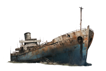 PNG Ship watercraft shipwreck vehicle, digital paint illustration