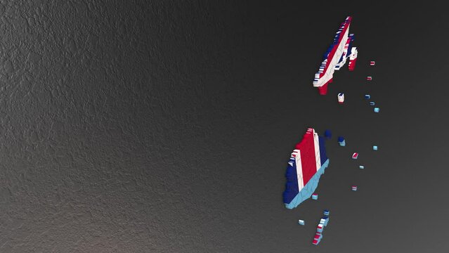 Fiji map 3d. 3d map of Fiji.