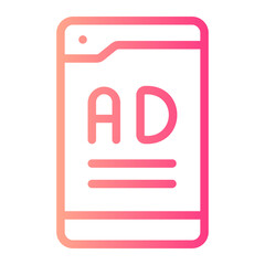 Ad gradient icon