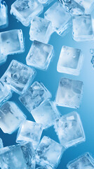 Obraz premium Cool and refreshing ice cubes