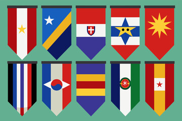 Flags of the world Vector illustration