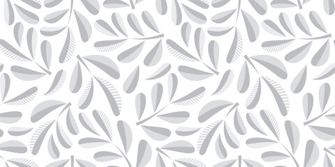 Organic motif, botanical motif background. Seamless pattern.Vector.スタイリッシュな有機的パターン - 785547687