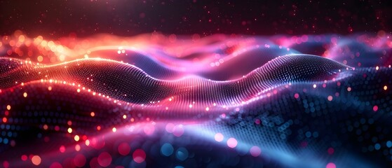 Smart Dust Rhythms: The Pulse of Ubiquitous Tech. Concept Smart Dust, Technology Trends, Ubiquitous Computing, IoT Devices, Data Collection