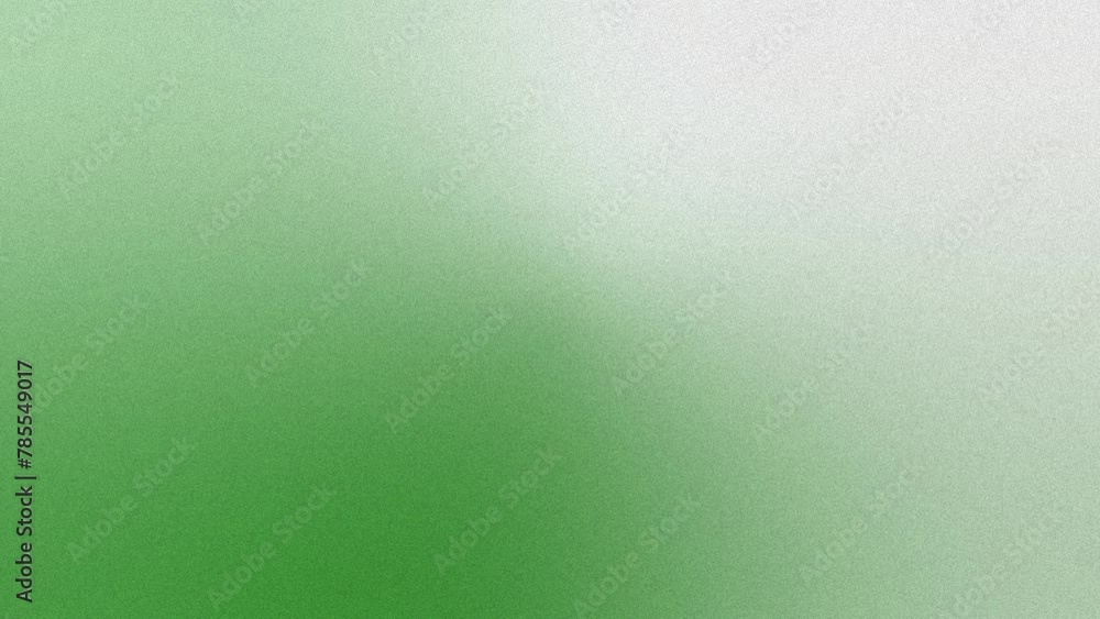 Poster green color gradient background. stop motion animated video, copy space. noise texture.