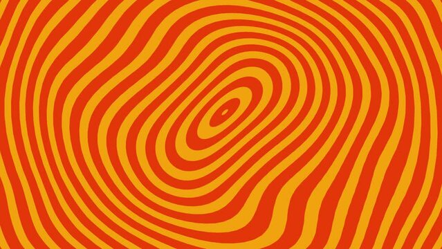 Fluid Waves with Yellow Color using Orange Background