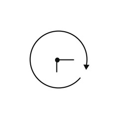 anti clockwise vector type icon